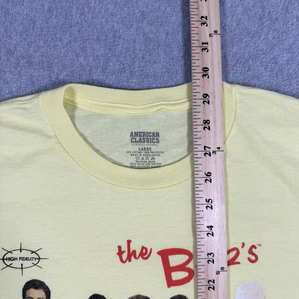 American Classics The B-52's T-Shirt Large Yellow High Fidelity Band Graphic Tee - Picture 5 of 6